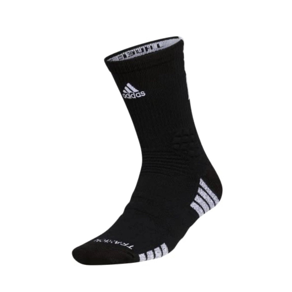 Adidas Unisex Creator 365 Basketball Crew Socks Medium 6.5-9 Black/White NEW